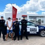 SUSPEITO DE FURTO É CONDUZIDO PELA GUARDA MUNICIPAL DE DELMIRO GOUVEIA À CISP POUCOS INSTANTES APÓS A DENÚNCIA