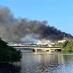INCÊNDIO ATINGE FÁBRICA DE FERTILIZANTES NO PORTO
