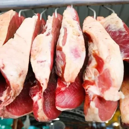 DOIS ADOLESCENTES SÃO FLAGRADOS COM PEÇAS DE CARNE FURTADAS