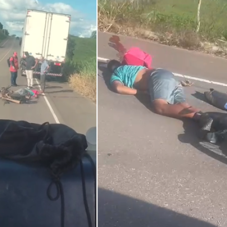 TRAGÉDIA NA AL-110: MOTOCICLISTA MORRE APÓS COLISÃO COM CARRO E CAMINHÃO