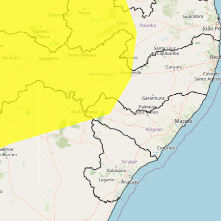INMET ALERTA PARA RISCO DE BAIXA UMIDADE PARA MUNICÍPIOS DO SERTÃO ALAGOANO