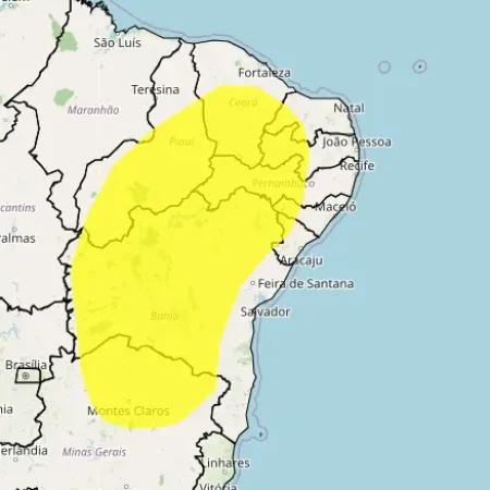 INMET AMPLIA ALERTA DE BAIXA UMIDADE PARA CIDADES DO SERTÃO ATÉ O SÁBADO (5)