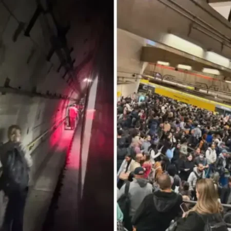 FALHA NA LINHA 4-AMARELA DEIXA PASSAGEIROS PRESOS EM TRENS E PROVOCA SUPERLOTAÇÃO EM ESTAÇÕES; PAESE FOI ACIONADO