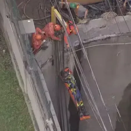 TRABALHADOR FICA FERIDO APÓS ACIDENTE EM POÇO DURANTE OBRA NA MARÉ