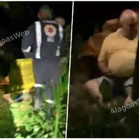 HOMEM CAI DE PONTE AO PARAR PARA VER ACIDENTE NA BR-101