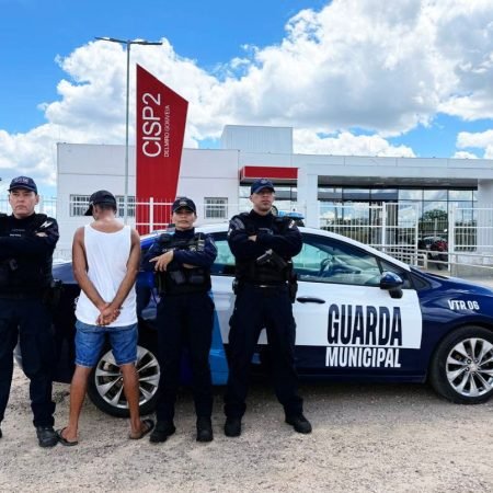 SUSPEITO DE FURTO É CONDUZIDO PELA GUARDA MUNICIPAL DE DELMIRO GOUVEIA À CISP POUCOS INSTANTES APÓS A DENÚNCIA