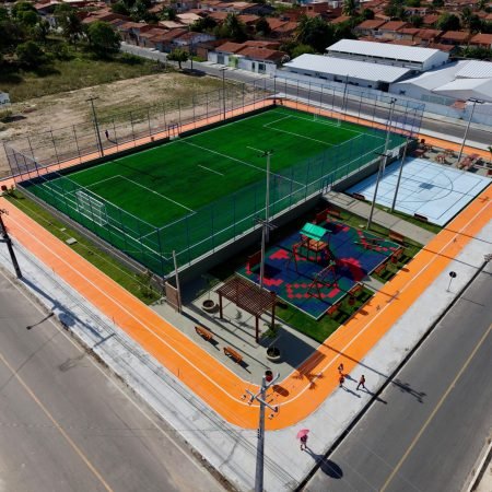 NOVO CENTRO ESPORTIVO COMUNITÁRIO DA ÁREA VERDE SERÁ INAUGURADO NESTA QUINTA-FEIRA EM DELMIRO GOUVEIA