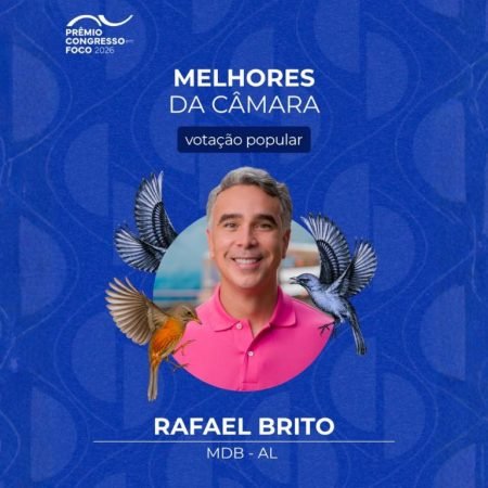 RAFAEL BRITO É ELEITO UM DOS 10 MELHORES DEPUTADOS DO BRASIL E O MELHOR DE ALAGOAS PELO VOTO POPULAR