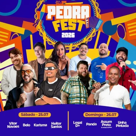LEGAL D+, ASSUNTO PRETO, UNHA PINTADA E PANDA SÃO ATRAÇÕES DA 2° NOITE DO PEDRA FEST EM DELMIRO GOUVEIA; CONFIRA