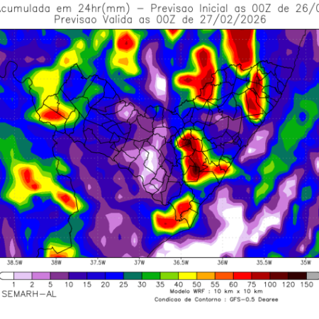 SEMARH REFORÇA PREVISÃO DE CHUVAS MODERADAS COM VENTOS FORTES E RAIOS ATÉ DOMINGO (1º)