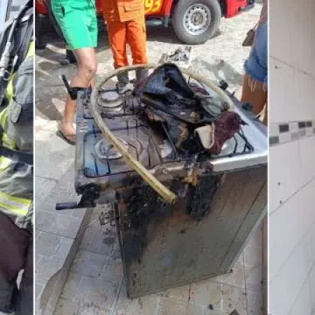 SUSTO NA COZINHA: VAZAMENTO EM MANGUEIRA DE BOTIJÃO PROVOCA INCÊNDIO EM RESIDÊNCIA