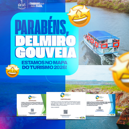 DELMIRO GOUVEIA RENOVA PERMANÊNCIA NO MAPA DO TURISMO BRASILEIRO ATÉ 2027