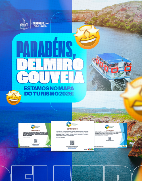 DELMIRO GOUVEIA RENOVA PERMANÊNCIA NO MAPA DO TURISMO BRASILEIRO ATÉ 2027
