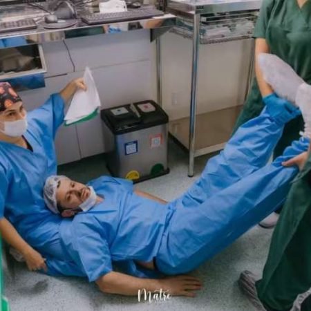 PAI DESMAIA AO VER FILHA NASCER, DIVERTE EQUIPE E VÍDEO VIRALIZA NAS REDES SOCIAIS