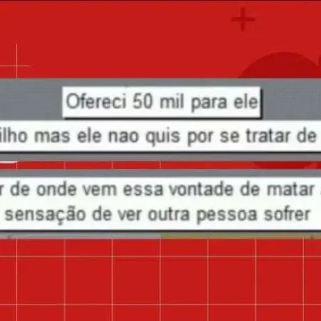 PAI DIZ AO CHATGPT QUE TENTOU CONTRATAR PISTOLEIRO POR R$ 50 MIL PARA MATAR FILHO; CRIMINOSO RECUSOU POR SER CRIANÇA