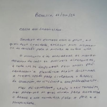 CARTA DE BOLSONARO PÕE EM RISCO, GERA CRÍTICAS DE CANDIDATOS E INCOMODA MICHELLE BOLSONARO