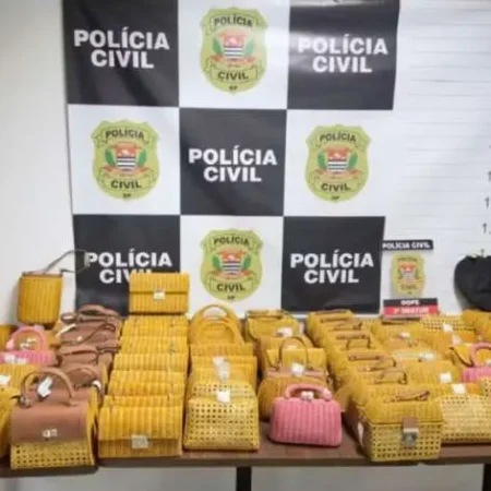 MULHER É PRESA COM 113 BOLSAS DE LUXO AVALIADAS EM R$ 260 MIL