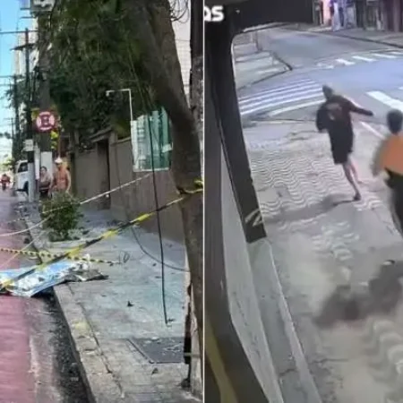 MOTORISTA ABANDONA CARRO DE LUXO APÓS ATROPELAR CICLISTA EM CICLOFAIXA