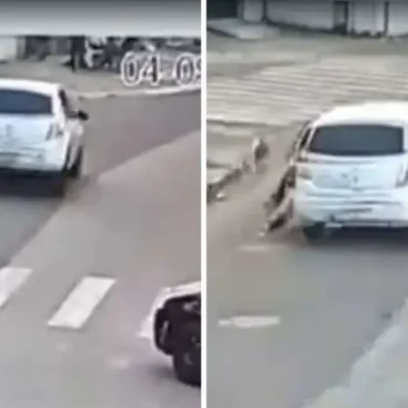 PASSAGEIRA É ARRASTADA POR MOTORISTA DE APLICATIVO APÓS CORRIDA