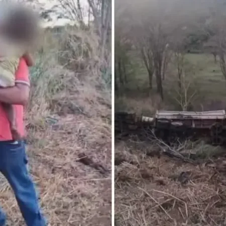 ACIDENTE ENTRE CARRO E CAMINHÃO DEIXA TRÊS MORTOS, MAS CRIANÇA DE 2 ANOS SOBREVIVE