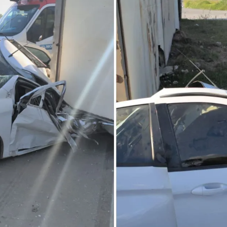 MULHER MORRE APÓS CARRETA TOMBAR SOBRE CARRO NA BR-232