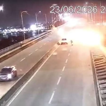 HOMEM SOFRE QUEIMADURAS AO TENTAR FURTAR FIAÇÃO ELÉTRICA EM PONTE