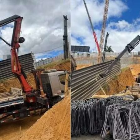TRABALHADOR MORRE APÓS SER ATINGIDO POR CARGA DE VERGALHÕES EM OBRA
