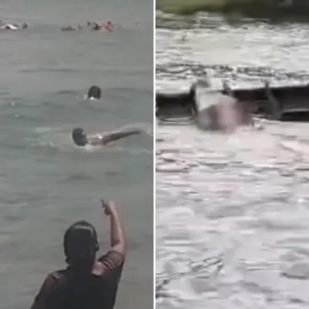 EMBARCAÇÃO COM 20 PESSOAS NAUFRAGA E TODOS SE SALVAM
