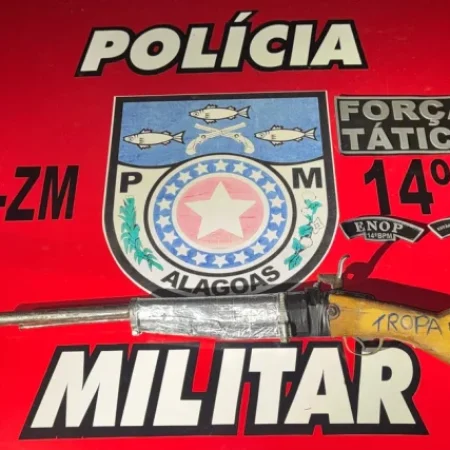 ESPINGARDA É ENCONTRADA ESCONDIDA EM MANGUEIRA