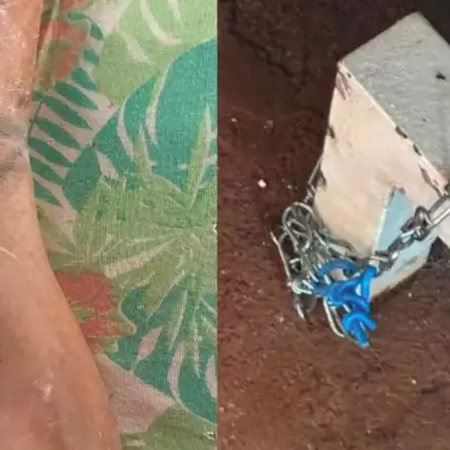MÃE É PRESA POR SUSPEITA DE TORTURAR O PRÓPRIO FILHO E MANTÊ-LO ACORRENTADO
