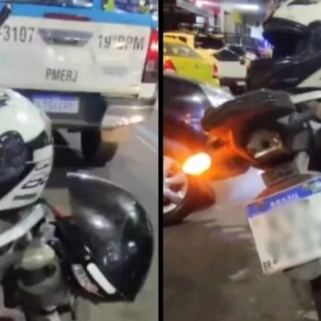 HOMEM TENTA ENGOLIR CARTEIRA POLICIAL APÓS SE PASSAR POR AGENTE DURANTE BLITZ