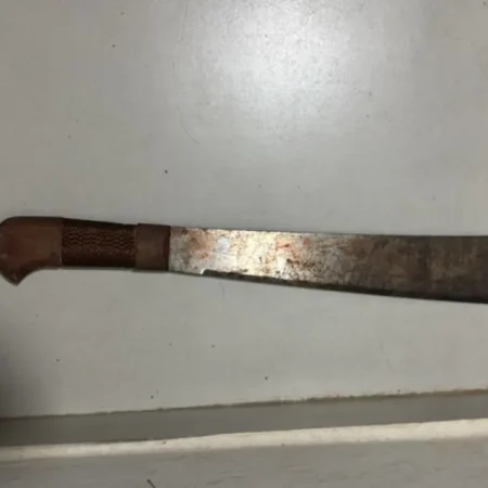 HOMEM FICA FERIDO APÓS SER ATINGIDO COM GOLPE DE FACÃO POR AMIGO