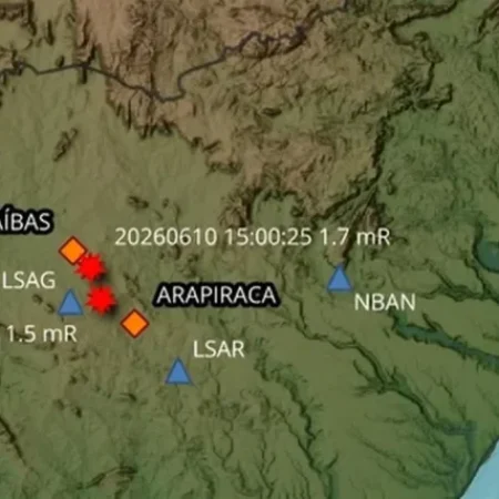 TREMORES DE TERRA SÃO REGISTRADOS EM ALAGOAS; CONFIRA