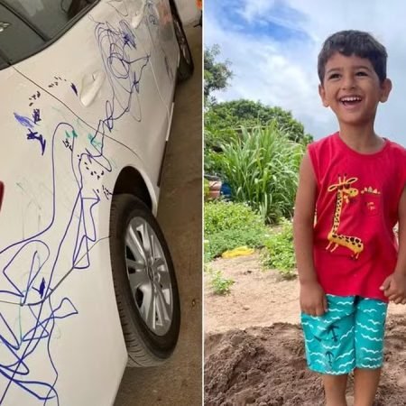 MENINO VIRALIZA APÓS RISCAR CARRO DO PAI COM CANETA PERMANENTE EM ALAGOAS