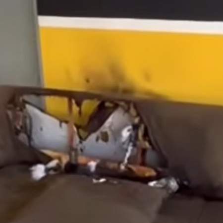 MOTOCICLISTA É PRESO APÓS INCENDIAR SOFÁ DENTRO DA SEDE DA SMTT