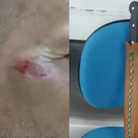 HOMEM É PRESO APÓS AMEAÇAR O PRÓPRIO PAI COM FACÃO