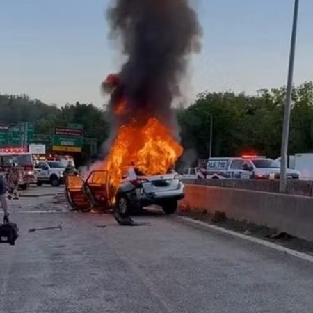 REPÓRTER SALVA MOTORISTA ADOLESCENTE POUCO ANTES DE CARRO EXPLODIR EM ESTRADA