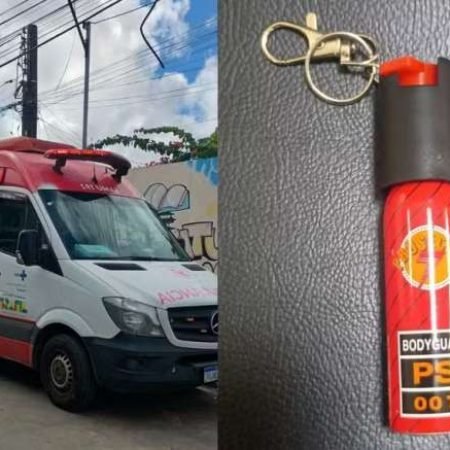PROFESSORA E ALUNOS PASSAM MAL APÓS ESTUDANTE PEGAR SPRAY DE PIMENTA NA MOCHILA DE COLEGA E TESTAR NA SALA DE AULA