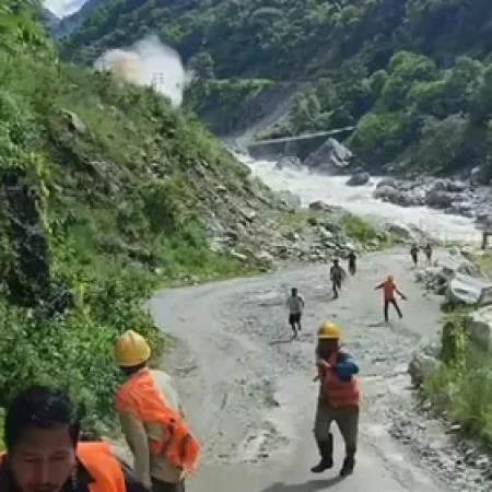 FUNCIONÁRIO DE HIDRELÉTRICA FILMA FUGA DESESPERADA EM AVALANCHE