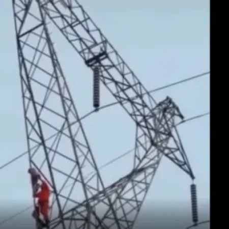 PAIS SAEM PARA TRABALHAR E QUANDO VOLTAM ENCONTRAM FILHO DE 5 ANOS NO TOPO DE TORRE DE TRANSMISSÃO