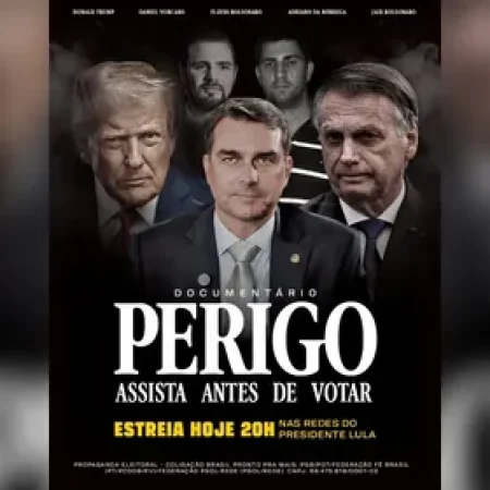 LULA ANUNCIA DOCUMENTÁRIO CHAMADO “PERIGO” SOBRE FLÁVIO, TRUMP E BOLSONARO