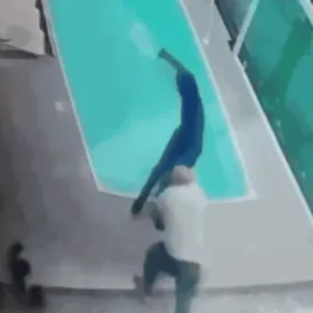 DONO DE CASA EMPURRA ASSALTANTE NA PISCINA E CONSEGUE ESCAPAR DE ASSALTO