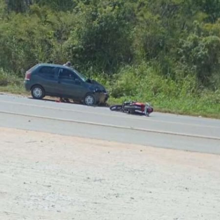 MOTOCICLISTA MORRE APÓS GRAVE COLISÃO COM CARRO NA BR-316